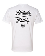 Load image into Gallery viewer, Attitude Over Ability FB - Old School SDW FF - Black logo
