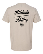 Load image into Gallery viewer, Attitude Over Ability FB - Old School SDW FF - Black logo
