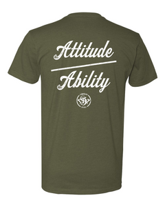 Attitude Over Ability FB - Old School SDW FF - White logo