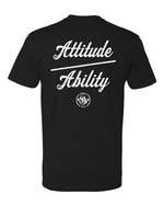 Load image into Gallery viewer, Attitude Over Ability FB - Old School SDW FF - White logo
