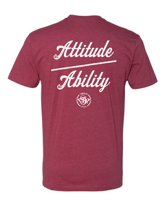 Attitude Over Ability FB - Old School SDW FF - White logo