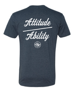 Load image into Gallery viewer, Attitude Over Ability FB - Old School SDW FF - White logo
