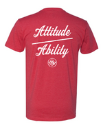 Load image into Gallery viewer, Attitude Over Ability FB - Old School SDW FF - White logo
